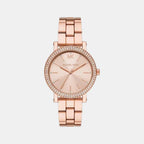 Corey Women Quartz Pink Dial Analog Stainless Steel Watch MK7548