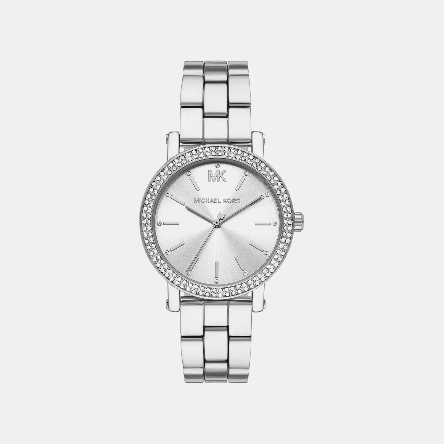 Corey Women Quartz White Dial Analog Stainless Steel Watch MK7549