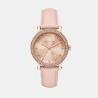 Corey Women Quartz Pink Dial Analog Stainless Steel Watch MK7552