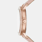 Corey Women Quartz Pink Dial Analog Stainless Steel Watch MK7552