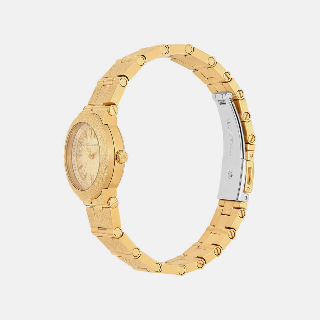 Billie Women Quartz Gold Dial Analog Stainless Steel Watch MK7554