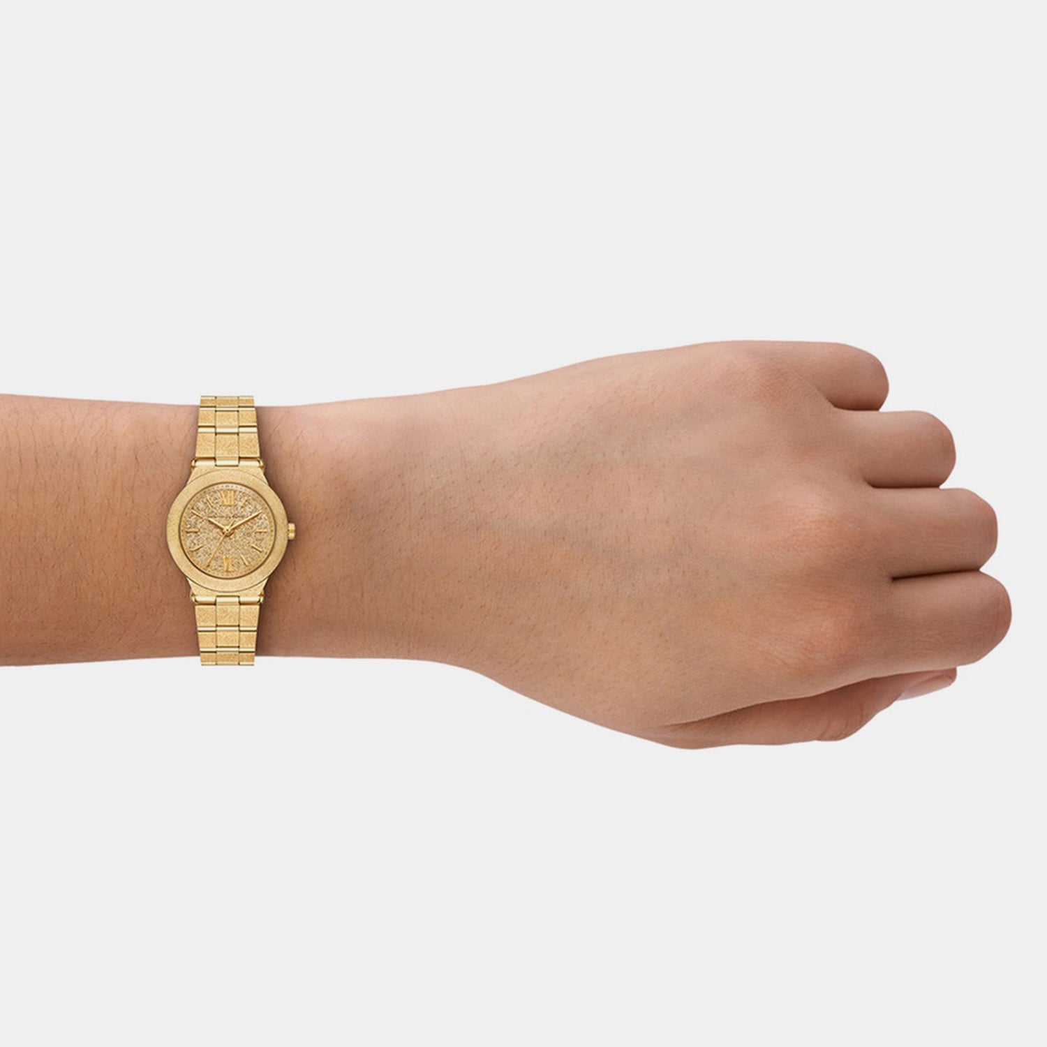 Billie Women Quartz Gold Dial Analog Stainless Steel Watch MK7554