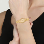 Billie Women Quartz Gold Dial Analog Stainless Steel Watch MK7554