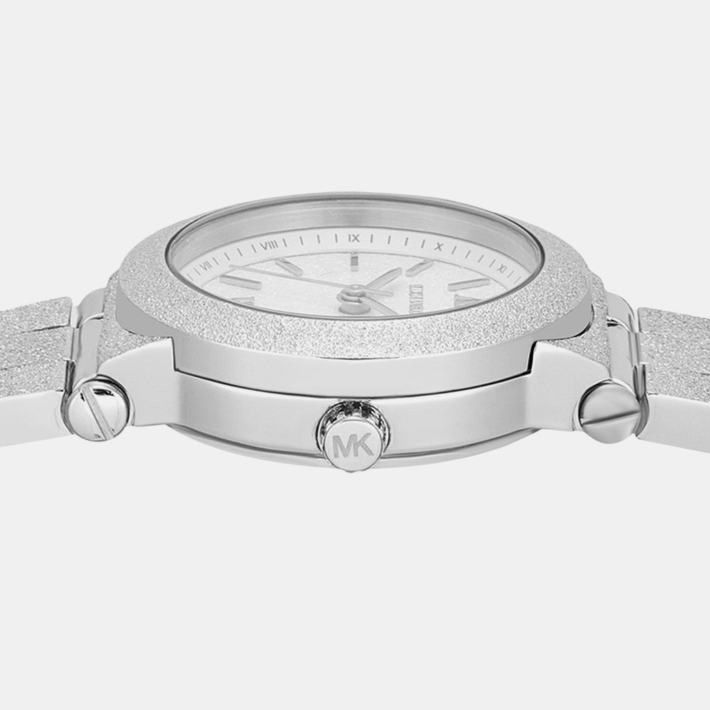 Billie Women Quartz Silver Dial Analog Stainless Steel Watch MK7555