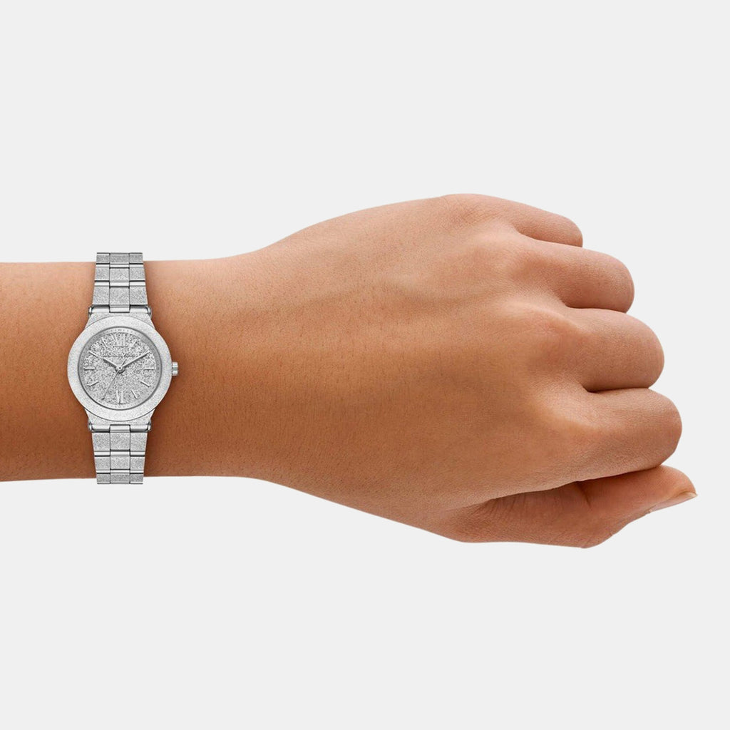 Billie Women Quartz Silver Dial Analog Stainless Steel Watch MK7555