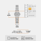 Billie Women Quartz Silver Dial Analog Stainless Steel Watch MK7555