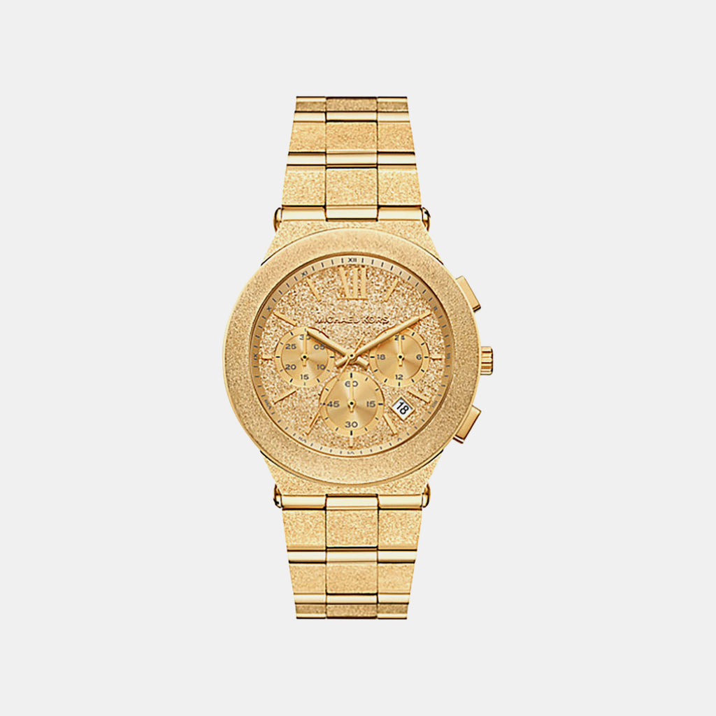 Billie Women Quartz Gold Dial Chronograph Stainless Steel Watch MK7556