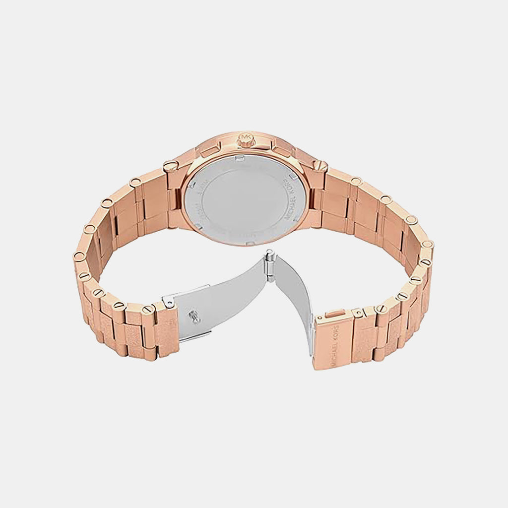 Billie Women Quartz Pink Dial Analog Stainless Steel Watch MK7557