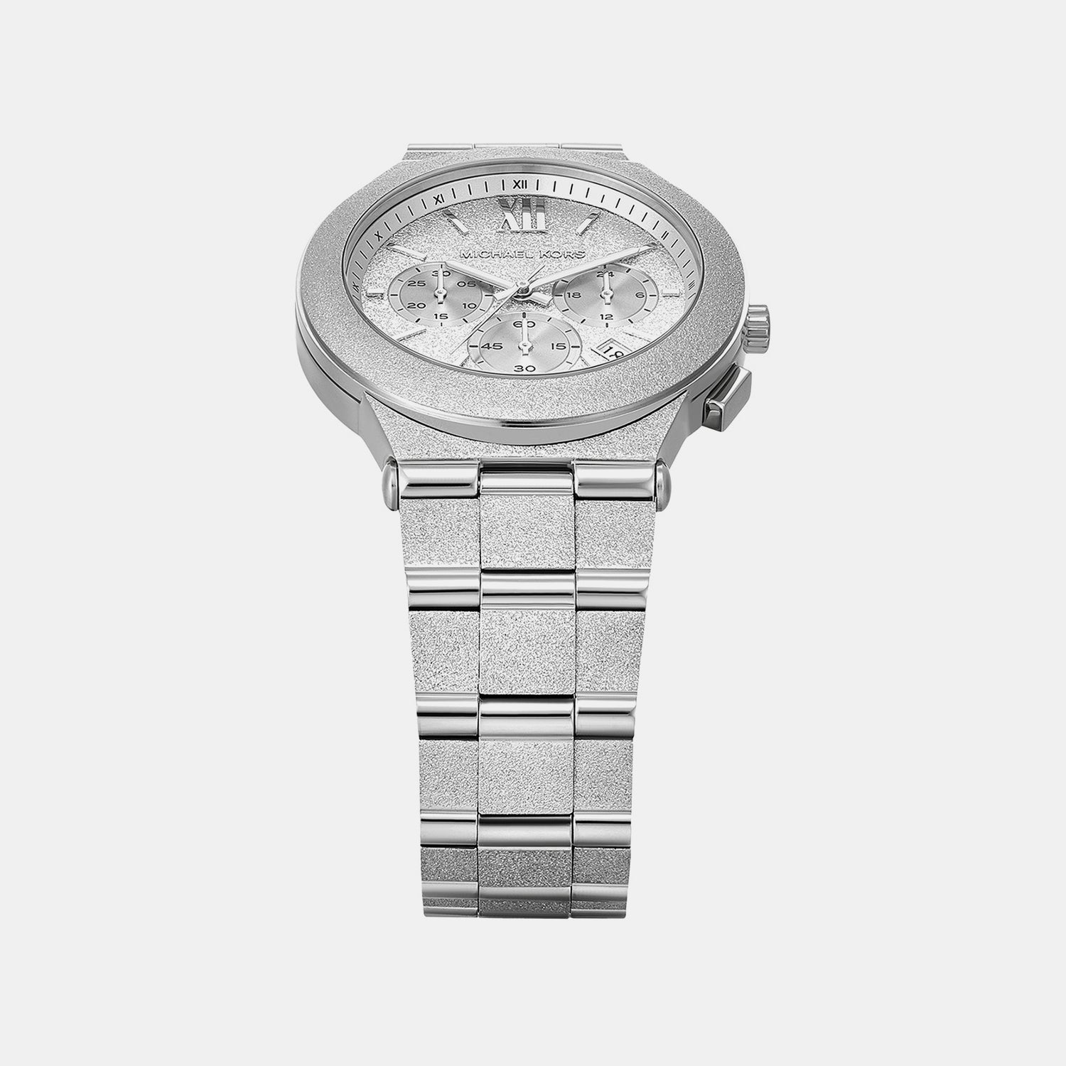 Billie Men Quartz Silver Dial Chronograph Stainless Steel Watch MK7558
