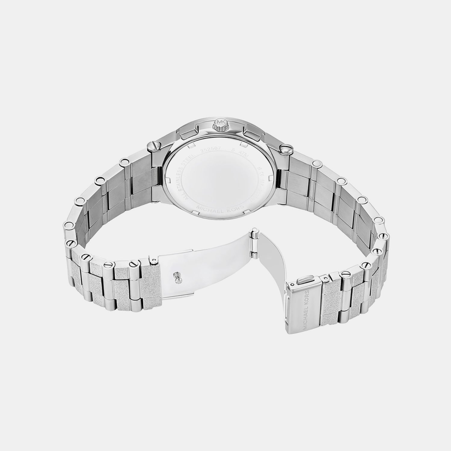 Billie Men Quartz Silver Dial Chronograph Stainless Steel Watch MK7558