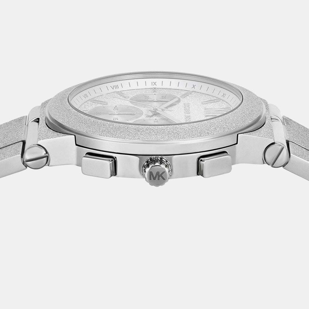 Billie Men Quartz Silver Dial Chronograph Stainless Steel Watch MK7558
