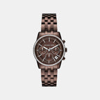 Bryant Women Quartz Brown Dial Chronograph Stainless Steel Watch MK7559