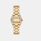 Slim Runway Women Quartz Gold Dial Analog Stainless Steel Watch MK7561SET