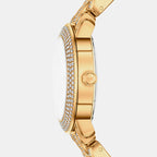 Phoebe Women Quartz Gold Dial Analog Stainless Steel Watch MK7565