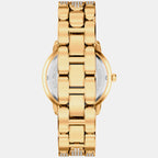 Phoebe Women Quartz Gold Dial Analog Stainless Steel Watch MK7565