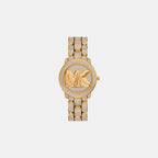 Phoebe Women Quartz Gold Dial Analog Stainless Steel Watch MK7565