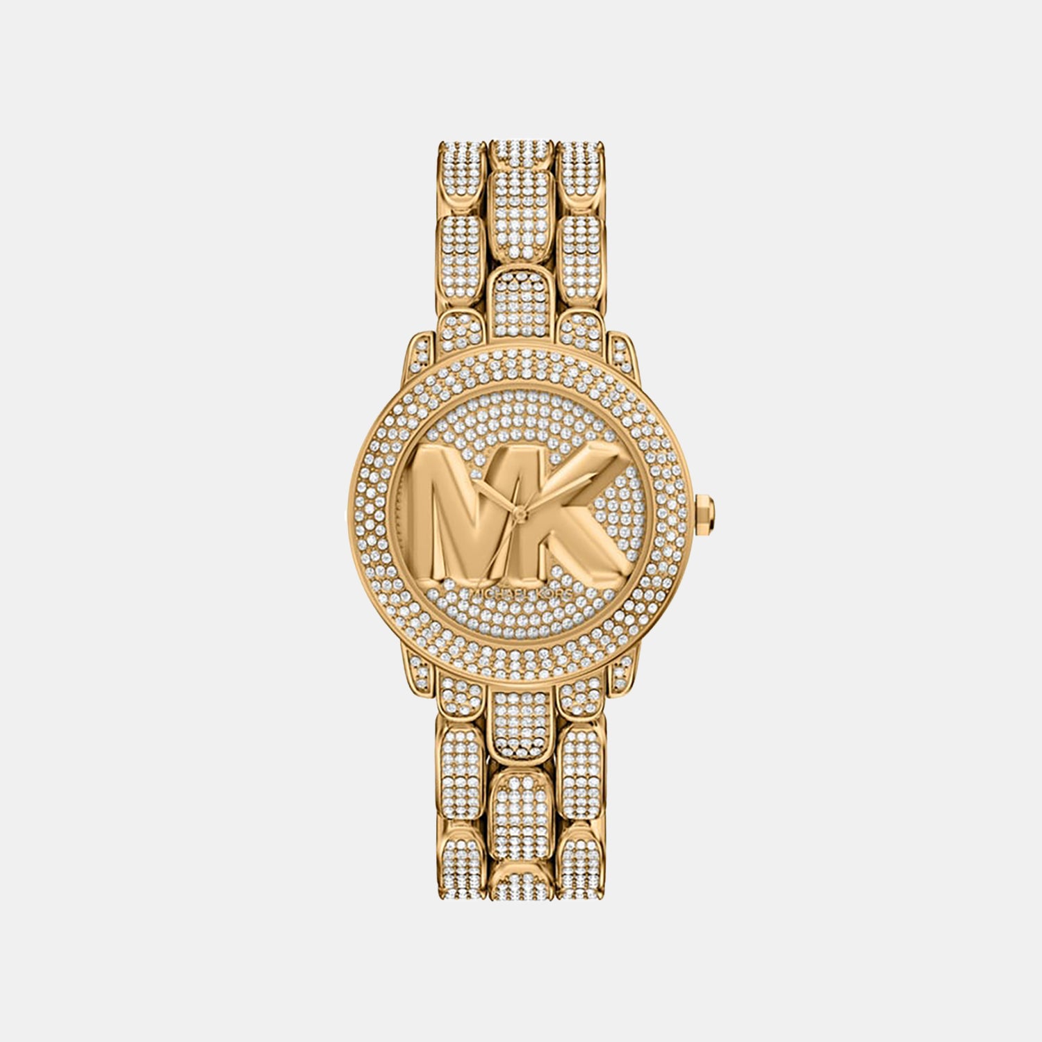 Phoebe Women Quartz Gold Dial Analog Stainless Steel Watch MK7565