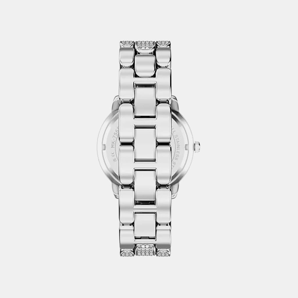 Phoebe Women Quartz Silver Dial Digital Stainless Steel Watch MK7566