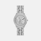 Phoebe Women Quartz Silver Dial Digital Stainless Steel Watch MK7566
