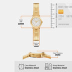 Petite Billie Women Quartz Mother Of Pearl Dial Analog Stainless Steel Watch MK7567