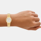 Petite Billie Women Quartz Mother Of Pearl Dial Analog Stainless Steel Watch MK7567