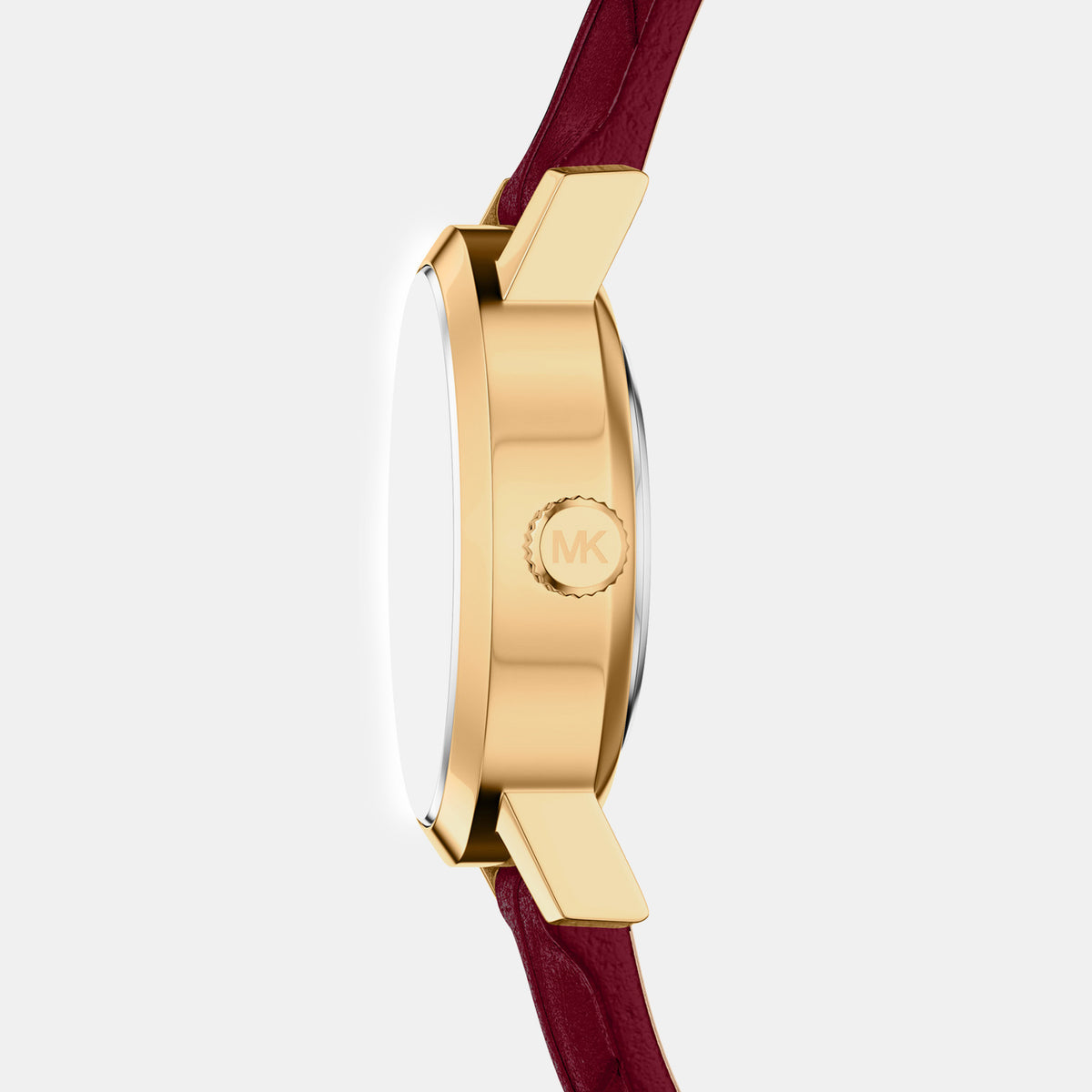 Maude Women Quartz White Dial Analog Leather Watch MK7570SET