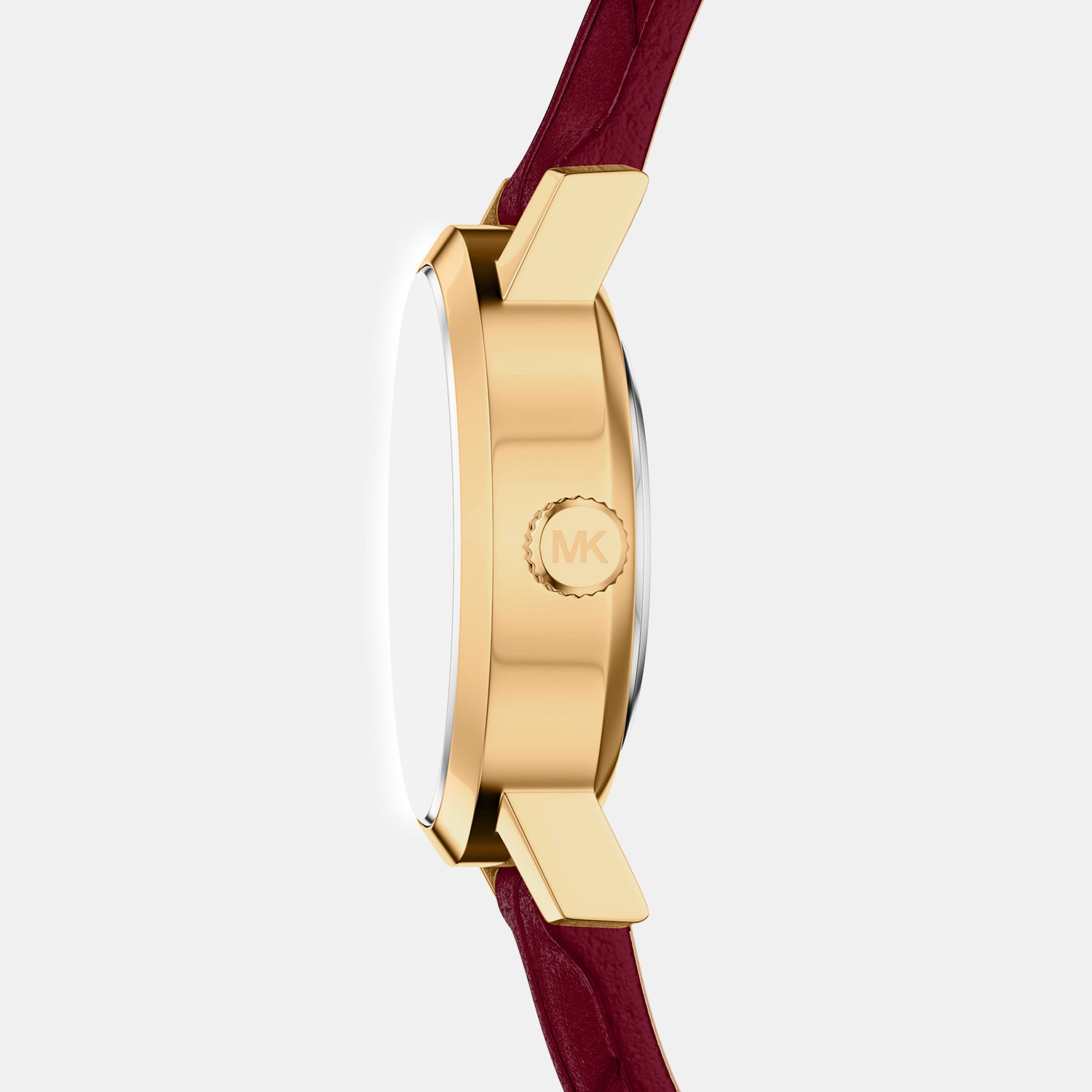 Maude Women Quartz Mother Of Pearl Dial Analog Leather Watch MK7570SET