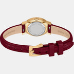 Maude Women Quartz Mother Of Pearl Dial Analog Leather Watch MK7570SET