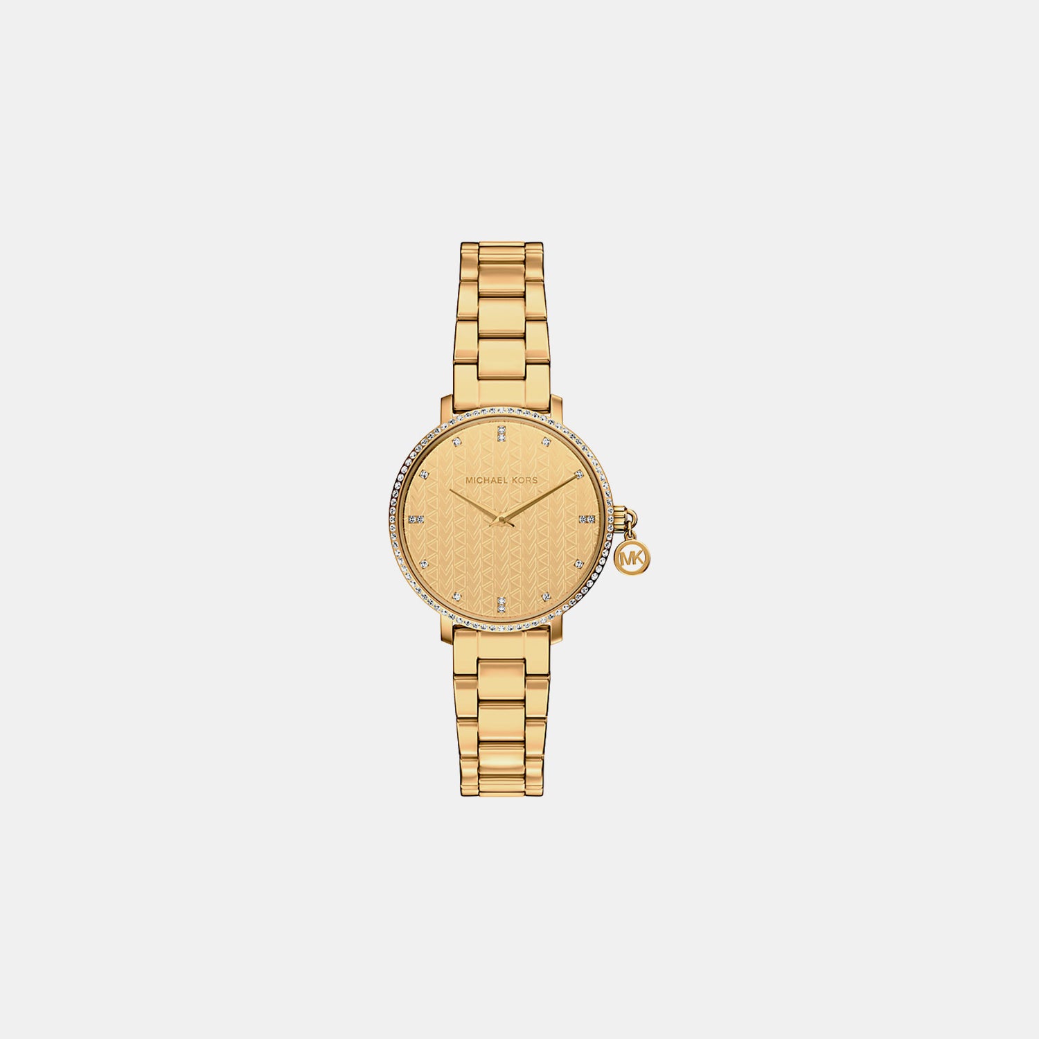 Pyper Women Quartz Gold Dial Analog Stainless Steel Watch MK7572