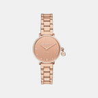 Pyper Women Quartz Rose Gold Dial Analog Stainless Steel Watch MK7573
