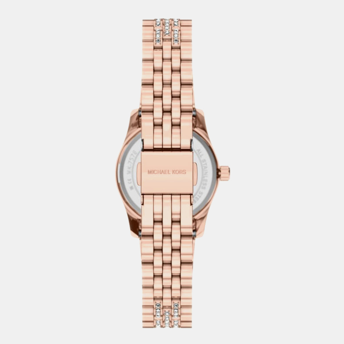 Lexington Women Quartz Rose Gold Dial Analog Stainless Steel Watch MK7576