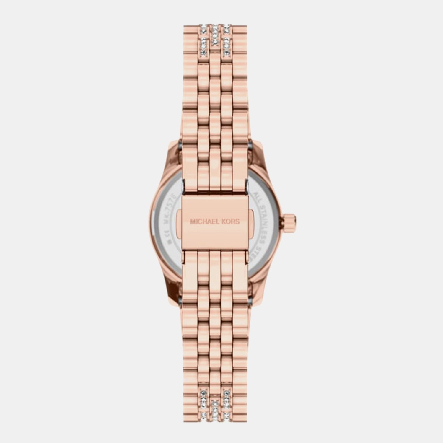 Lexington Women Quartz Rose Gold Dial Analog Stainless Steel Watch MK7576