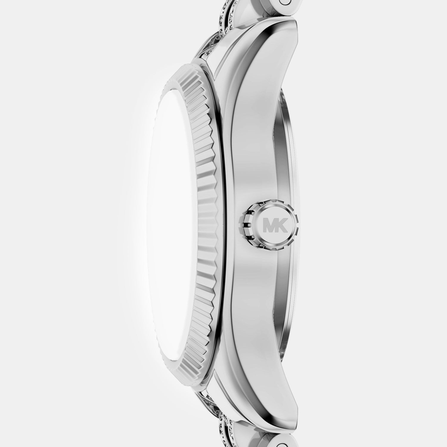 Petite Lexington Women Quartz Silver Dial Analog Stainless Steel Watch MK7577