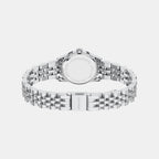Petite Lexington Women Quartz Silver Dial Analog Stainless Steel Watch MK7577