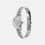 Petite Lexington Women Quartz Silver Dial Analog Stainless Steel Watch MK7577