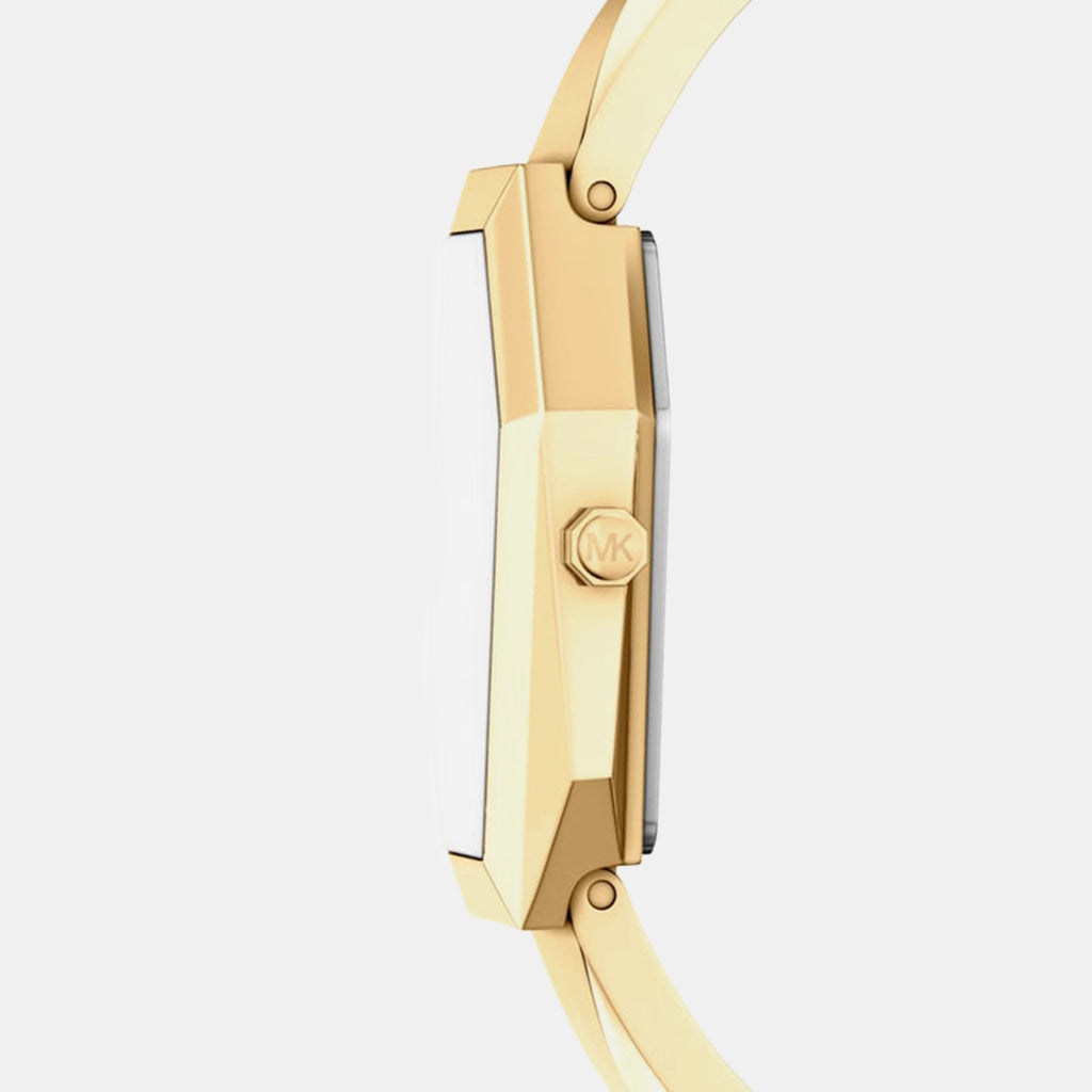 Suri Women Quartz Gold Dial Analog Stainless Steel Watch MK7589