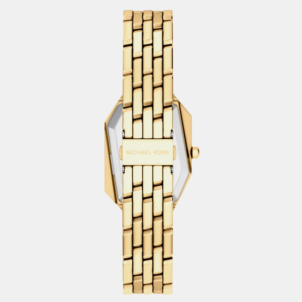 Suri Women Quartz Gold Dial Analog Stainless Steel Watch MK7590