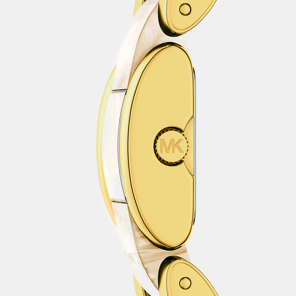 Darrington Women Quartz Gold Dial Analog Stainless Steel Watch MK7592