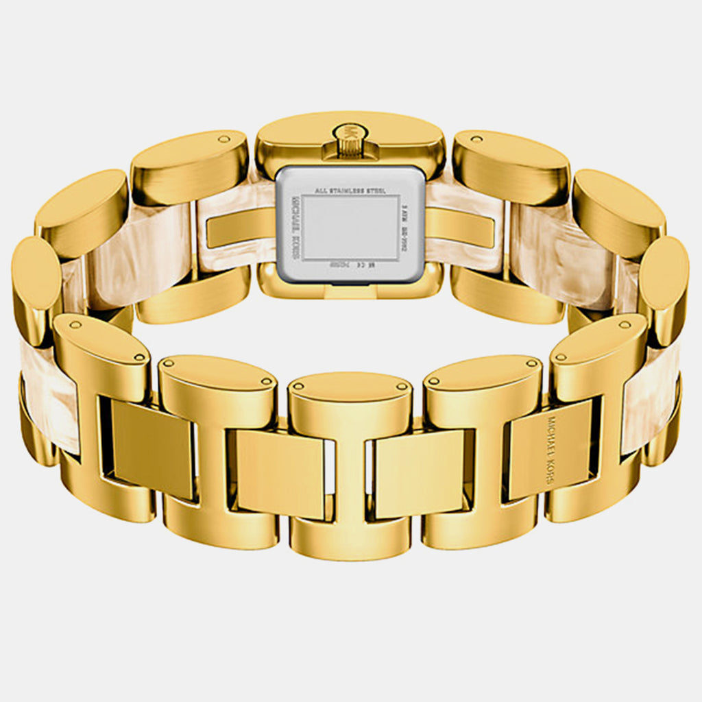 Darrington Women Quartz Gold Dial Analog Stainless Steel Watch MK7592