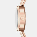 Women Quartz Rose Gold Dial Analog Stainless Steel Watch MK7594