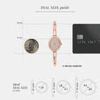 Women Quartz Rose Gold Dial Analog Stainless Steel Watch MK7594