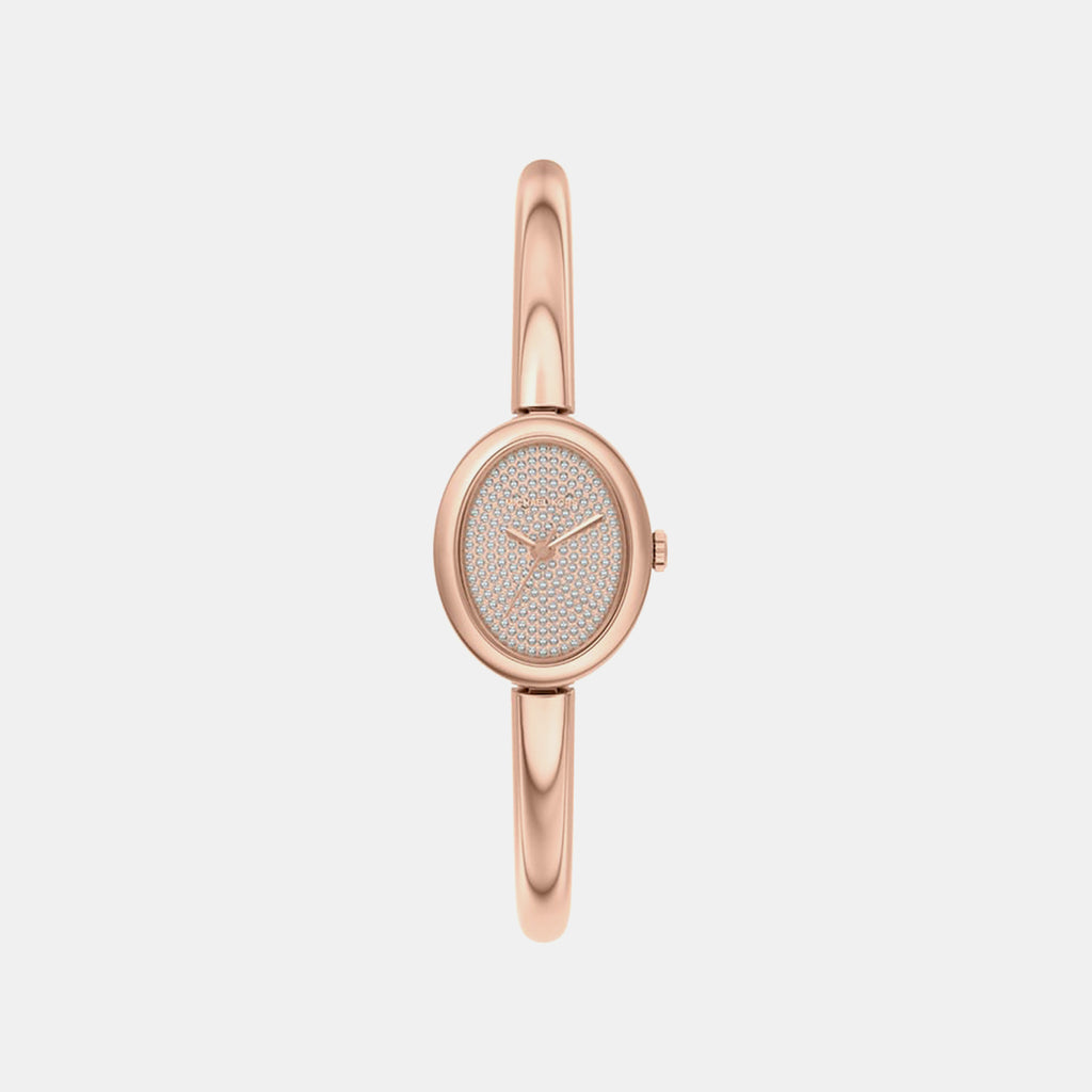 Women Quartz Rose Gold Dial Analog Stainless Steel Watch MK7594