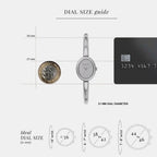 Maude Women Quartz Silver Dial Analog Stainless Steel Watch MK7595