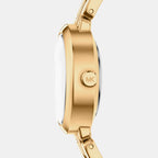 Maude Women Quartz Gold Dial Analog Stainless Steel Watch MK7596SET