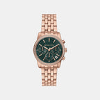 Bryant Women Quartz Green Dial Chronograph Stainless Steel Watch MK7600