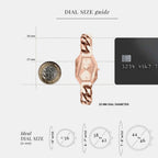 Women Quartz Rose Gold Dial Analog Stainless Steel Watch MK7601