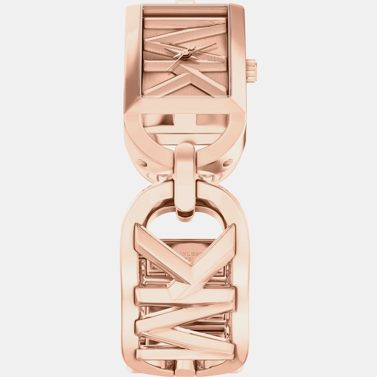 Mk Empire Women Quartz Rose Gold Dial Analog Stainless Steel Watch MK7602