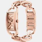 Mk Empire Women Quartz Rose Gold Dial Analog Stainless Steel Watch MK7602