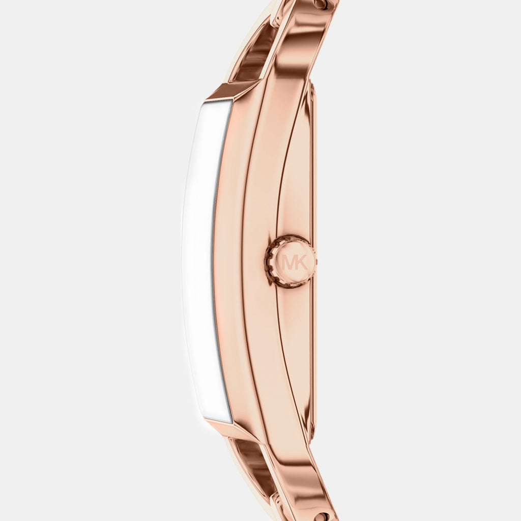 Mk Empire Women Quartz Rose Gold Dial Analog Stainless Steel Watch MK7602