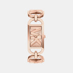 Mk Empire Women Quartz Rose Gold Dial Analog Stainless Steel Watch MK7602